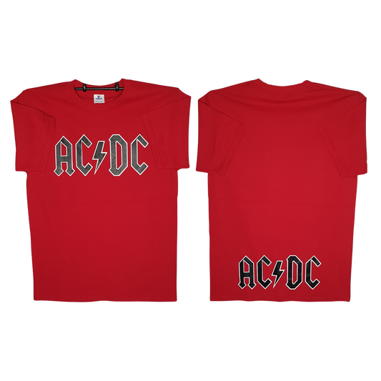 AC-DC Playera Manga Corta Roja
