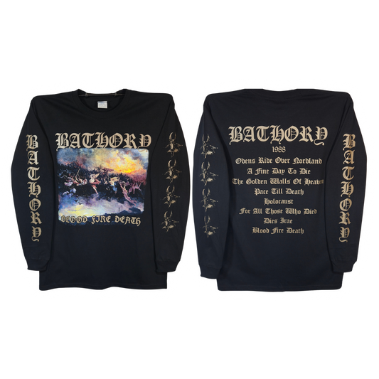 Bathory - Blood, Fire, Death Playera Manga Larga