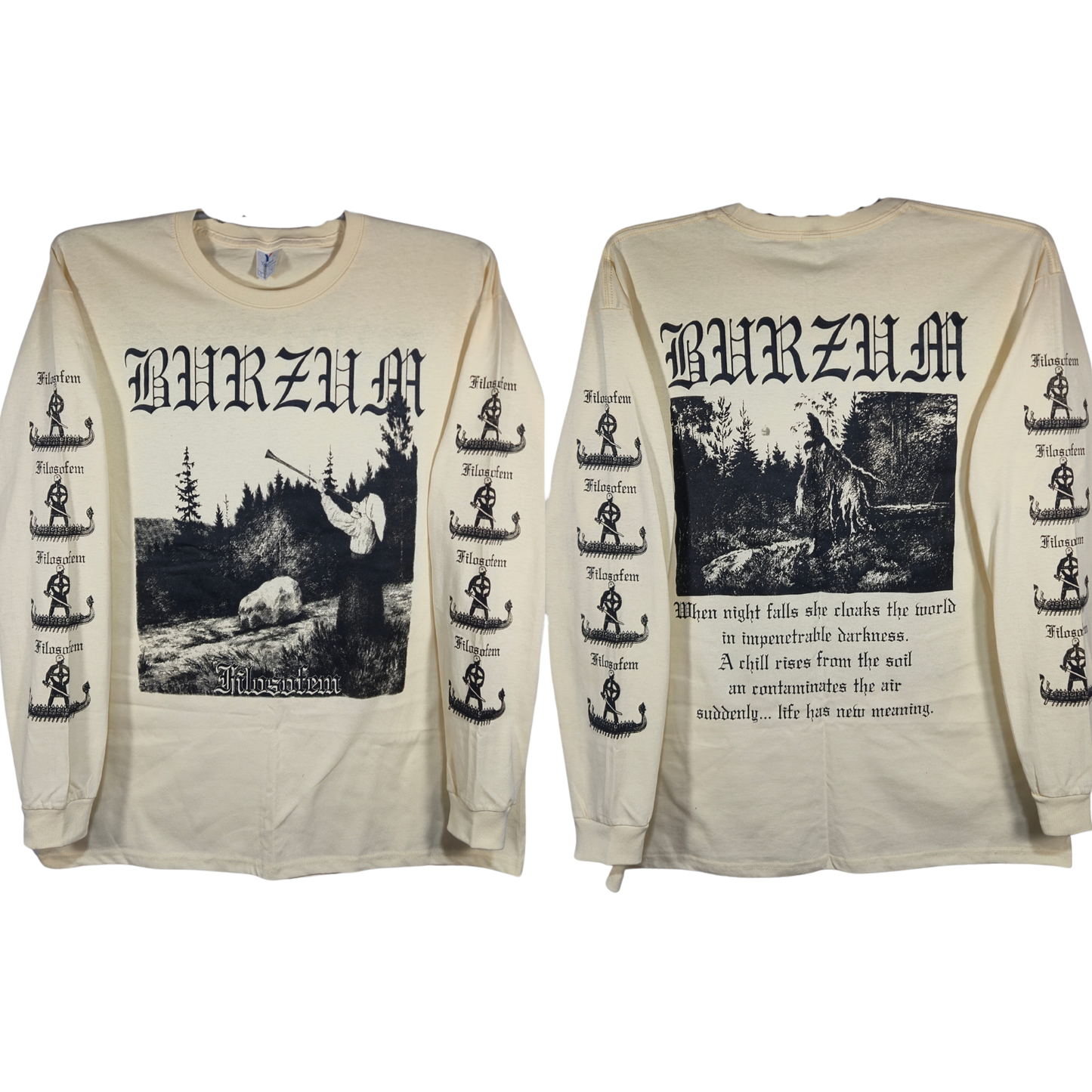 Burzum - Filosofem Playera Manga Larga Arena