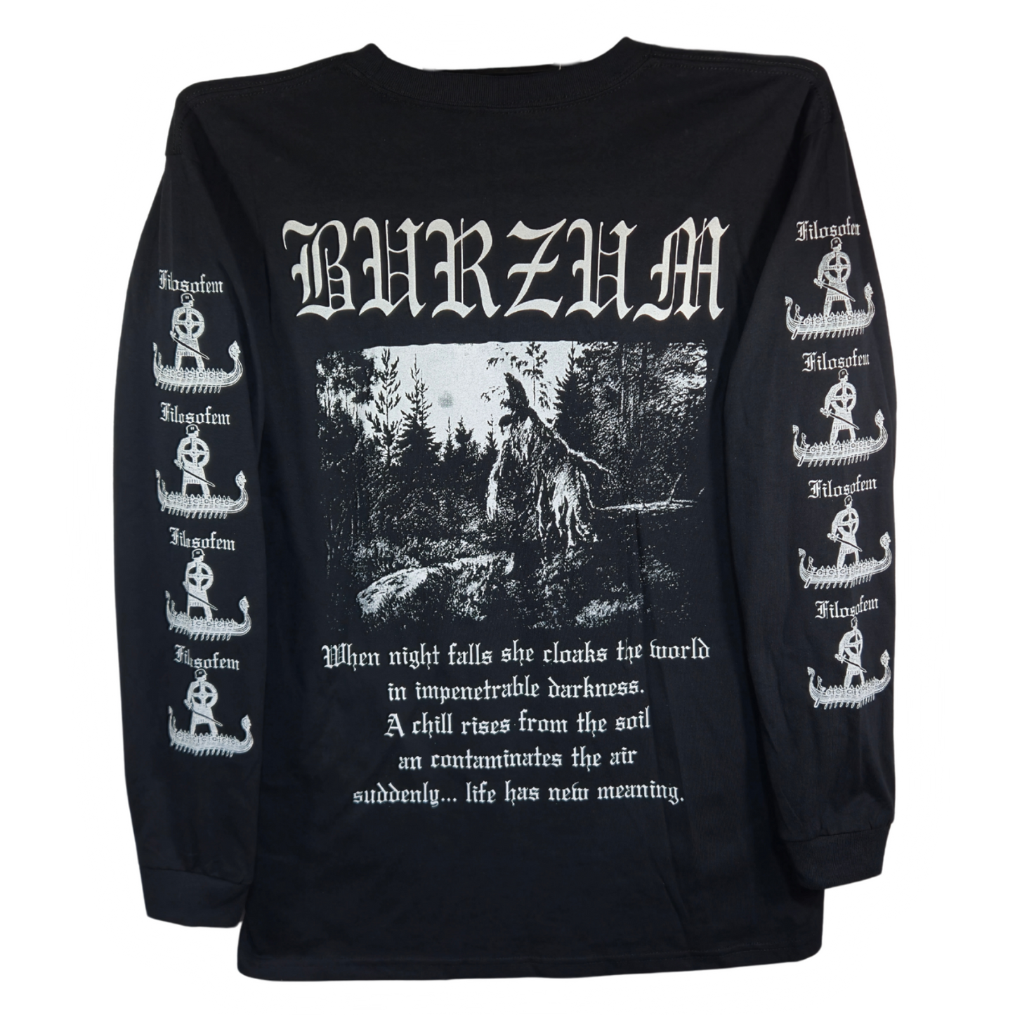 Burzum - Filosofem Playera Manga Larga Negra