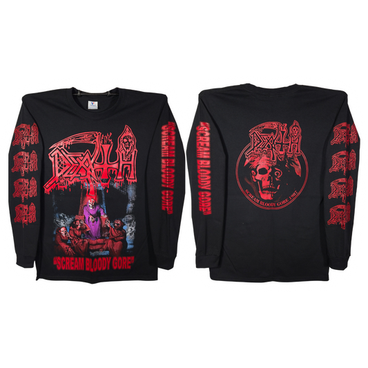 Death - Scream Bloody Gore Playera Manga Larga