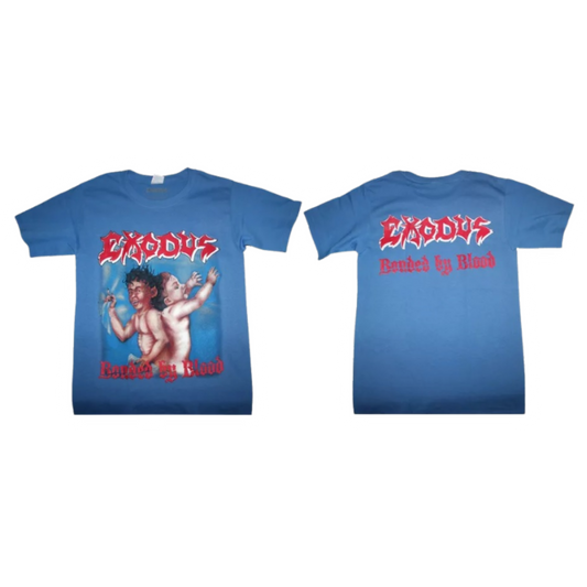 Exodus - Bonded By Blood  Playera Manga Corta Azul