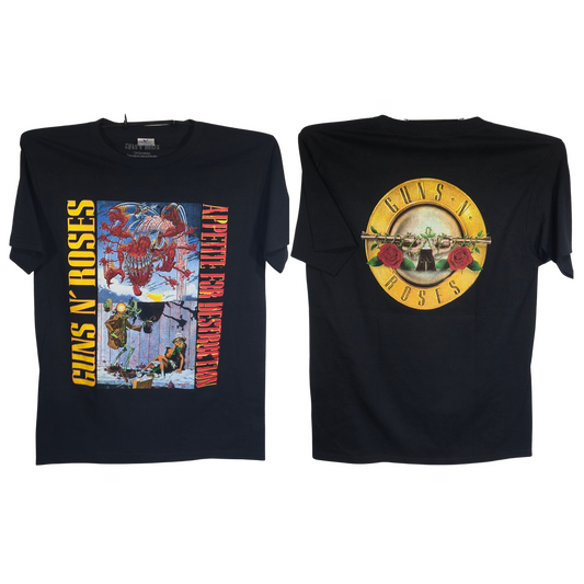 Guns & Roses - Appetite For Destruction Playera Manga Corta