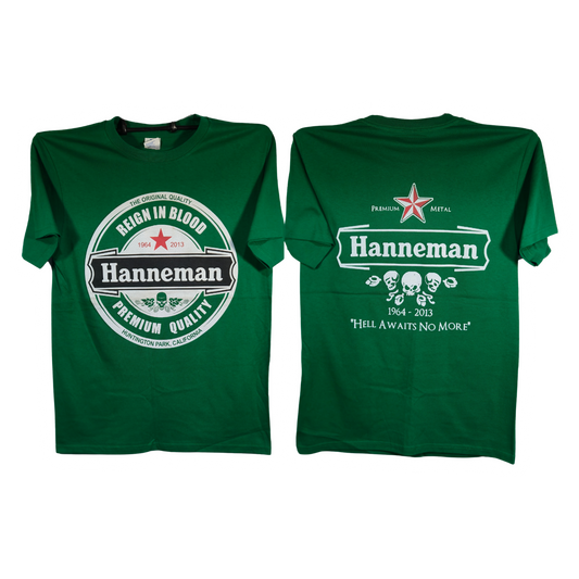 Jeff Hanneman - Heineken Playera Manga Corta Verde