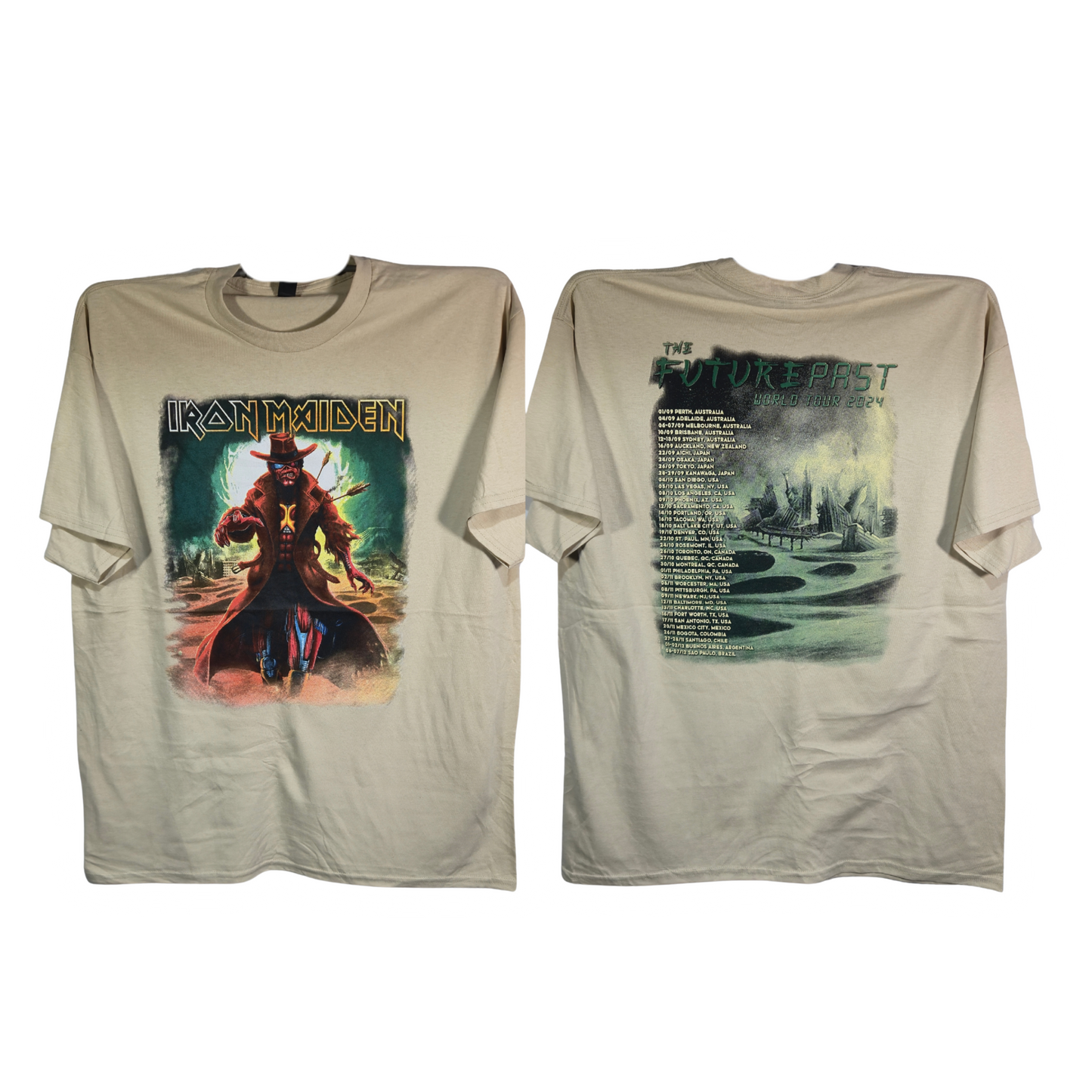 Iron Maiden - The Future Past Playera Manga Corta Arena