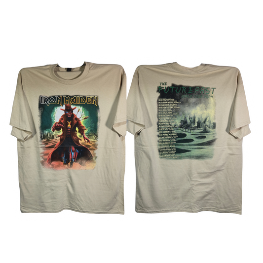 Iron Maiden - The Future Past Playera Manga Corta Arena