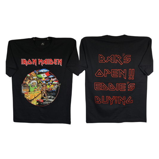 Iron Maiden - Bars Open Eddie Playera Manga Corta