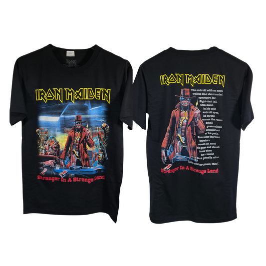 Iron Maiden - Stranger In A Strange Land  Playera Manga Corta