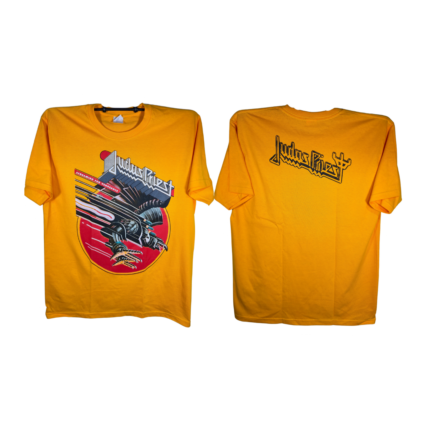 Judas Priest - Screaming For Vengeance Playera Manga Corta Amarilla