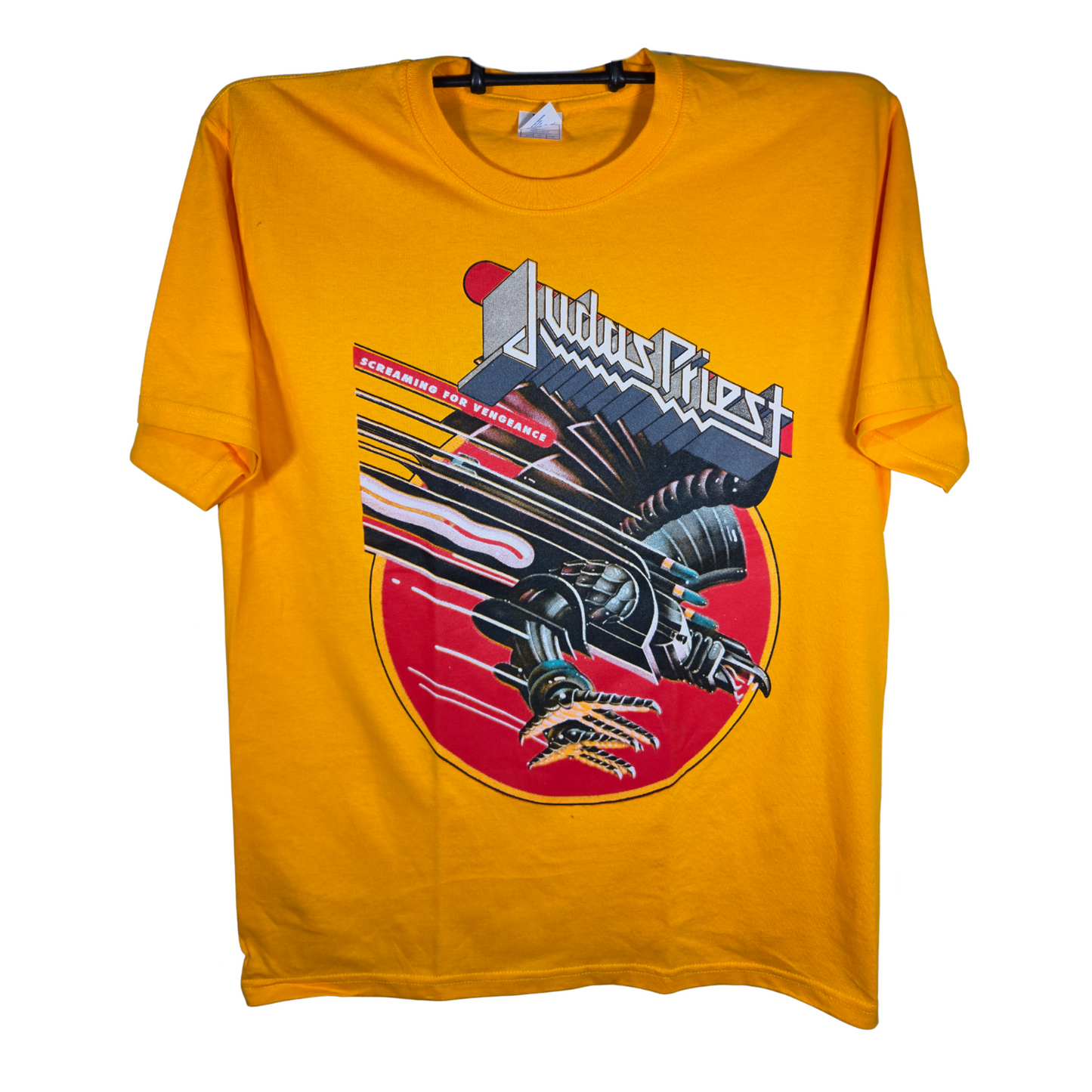 Judas Priest - Screaming For Vengeance Playera Manga Corta Amarilla