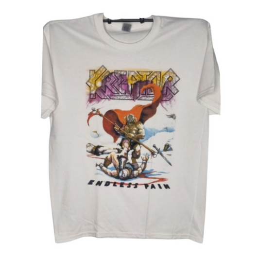 Kreator - Endless Pain Playera Manga Corta Blanca