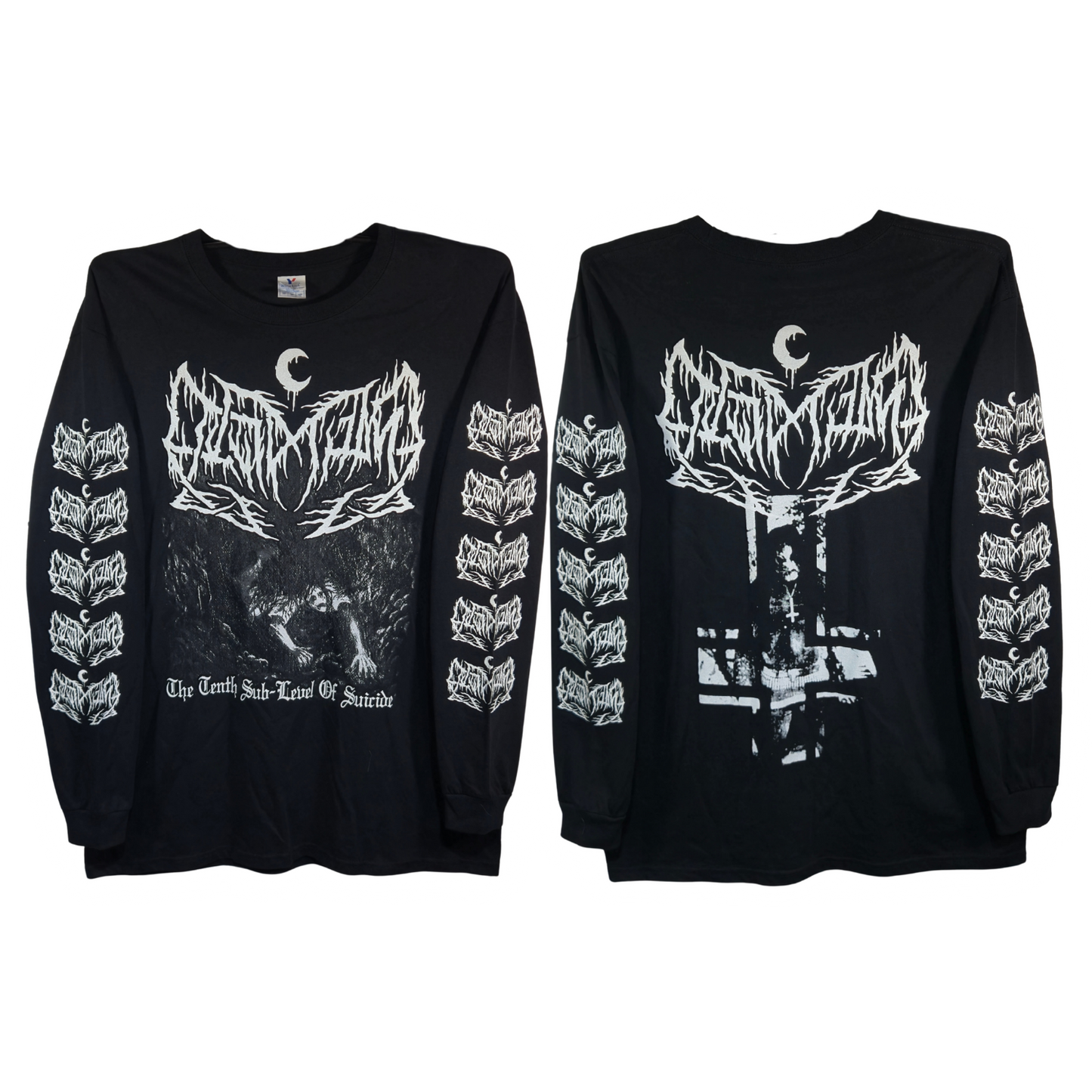 Leviathan - The Thenth Sub Level Of Suicide Playera Manga Larga