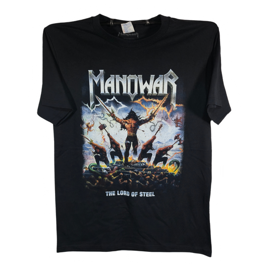 Manowar - The Lord Of Steel Playera Manga Corta