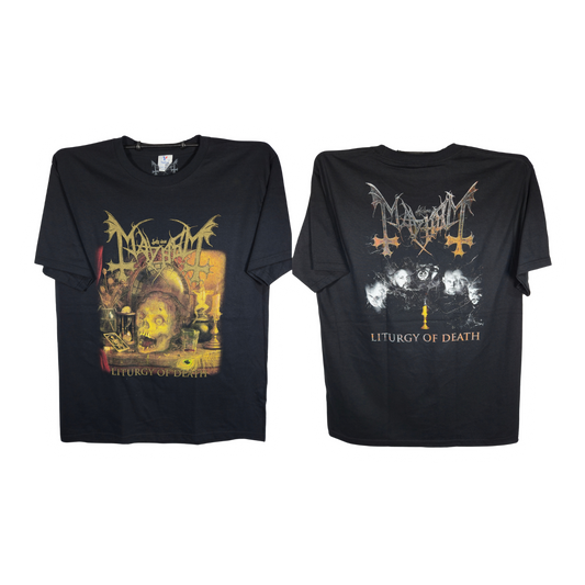 Mayhem - Liturgy Of Death Playera Manga Crta