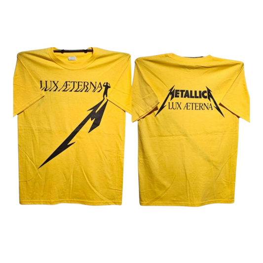 Metallica - Lux Æterna Playera Manga Corta Amarilla