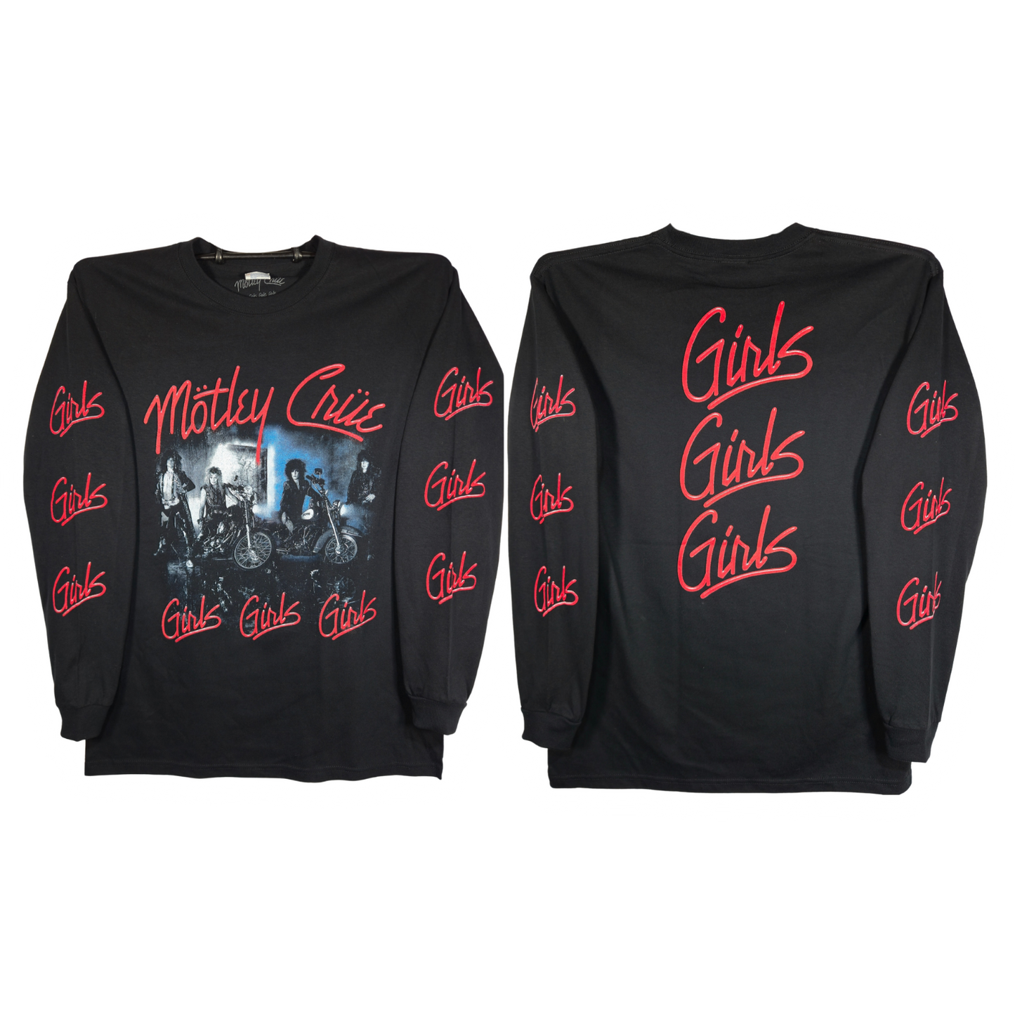 Motley Crue - Girls, Girls, Girls, Playera Manga Larga