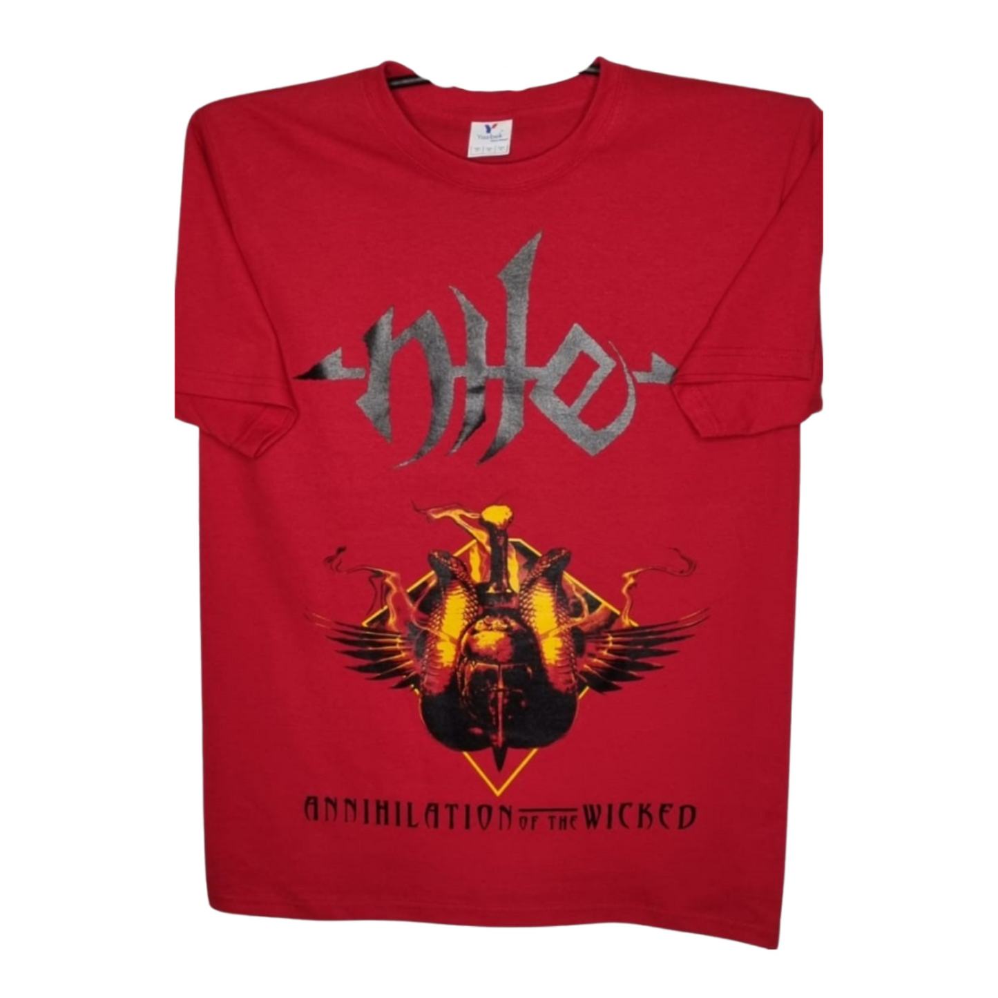 Nile - Annihilation Of The Wicked Playera Manga Corta Roja