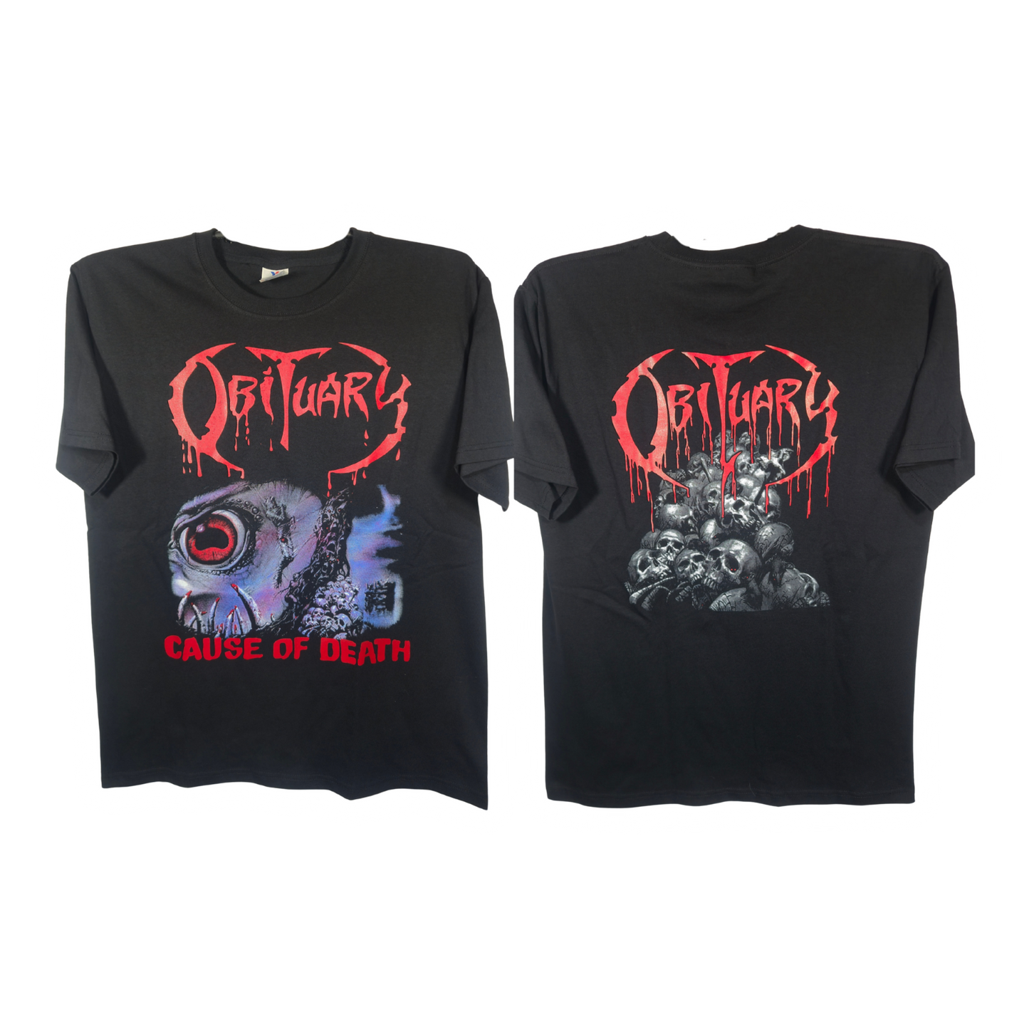 Obituary - Cause Of Death Playera Manga Corta