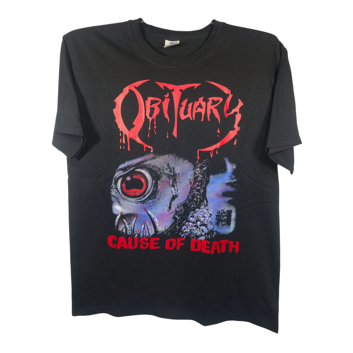 Obituary - Cause Of Death Playera Manga Corta
