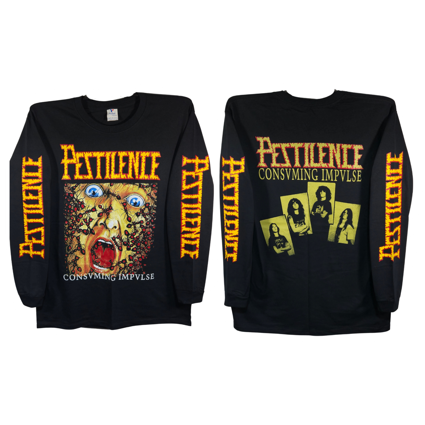 Pestilence - Consvming Impvlse Playera Manga Larga