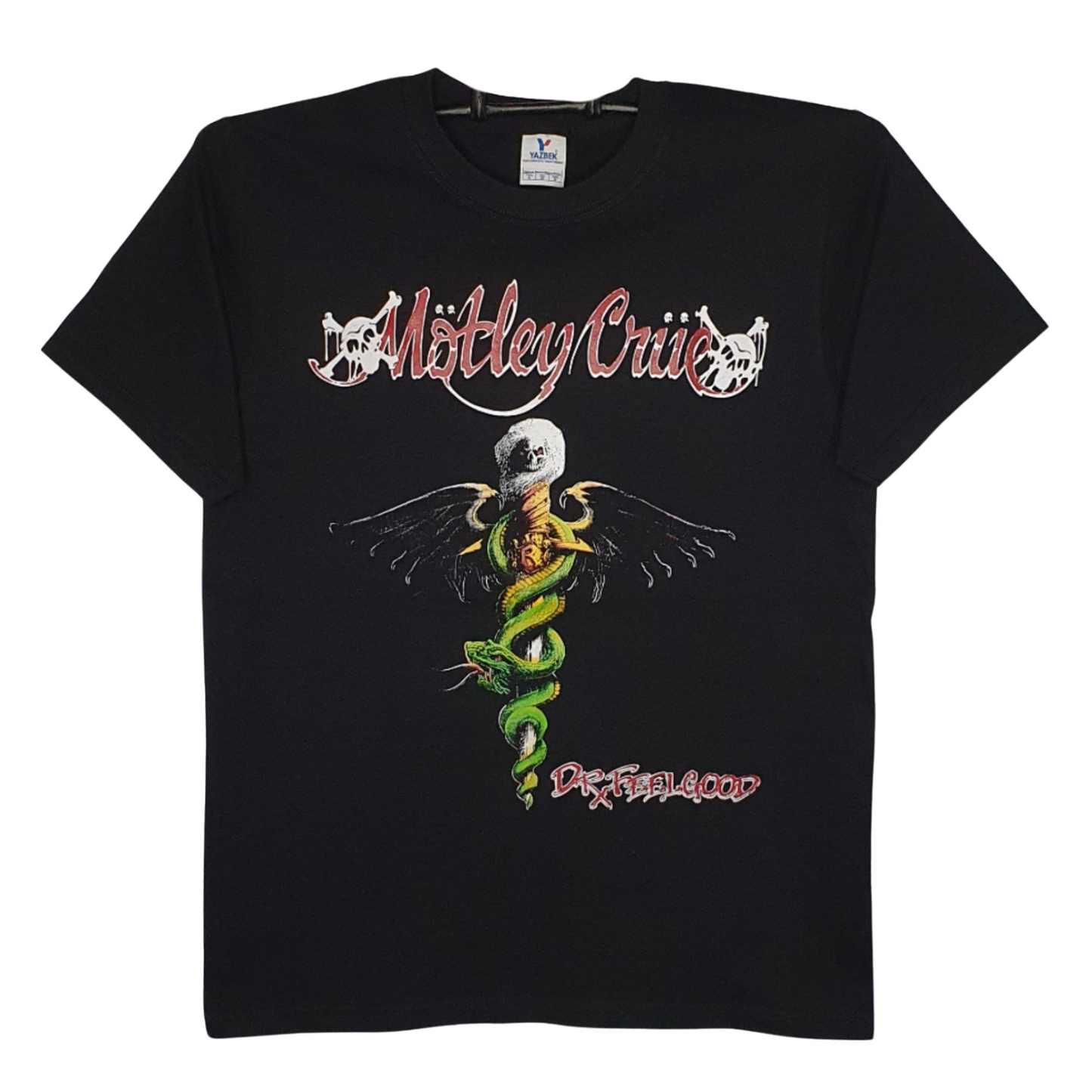 Motley Crue - Dr. Feelgood Playera Manga Corta Negra