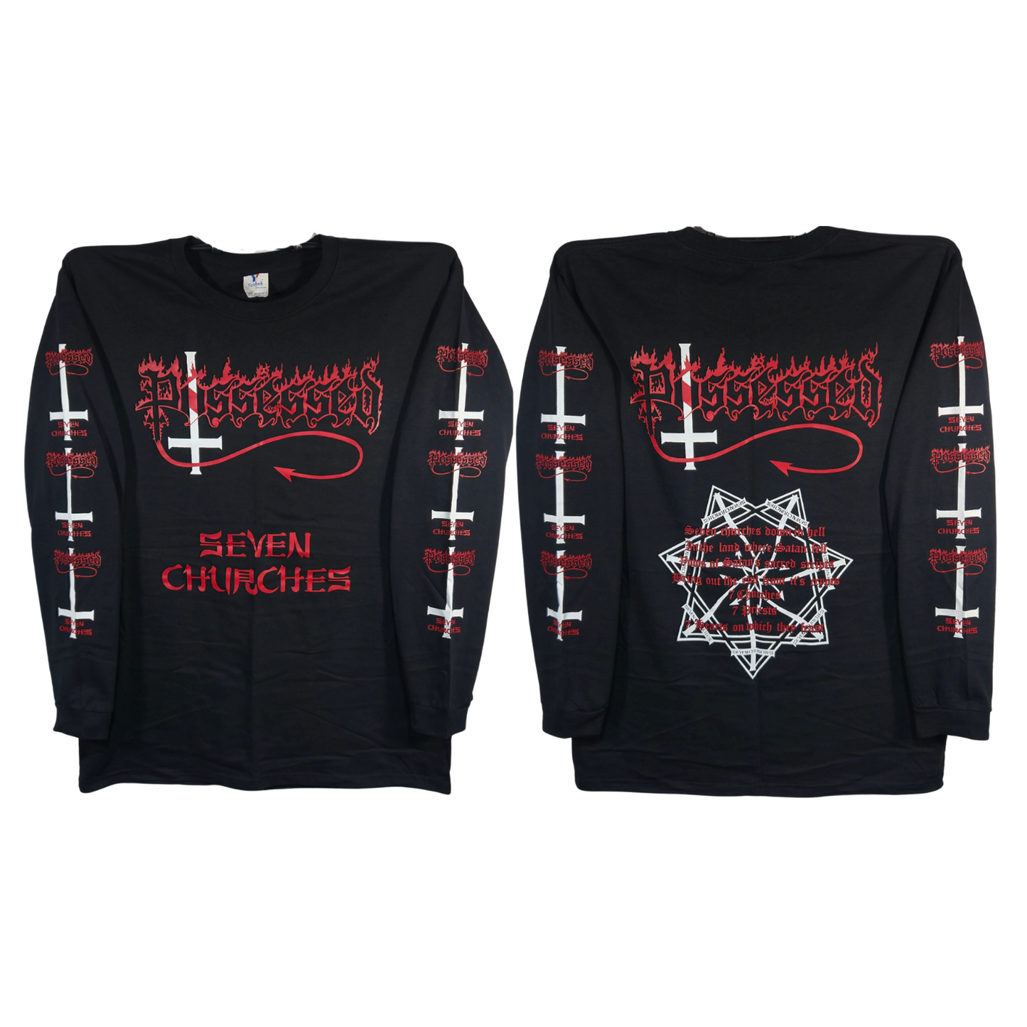 Possessed - Seven Churches Playera Manga Larga