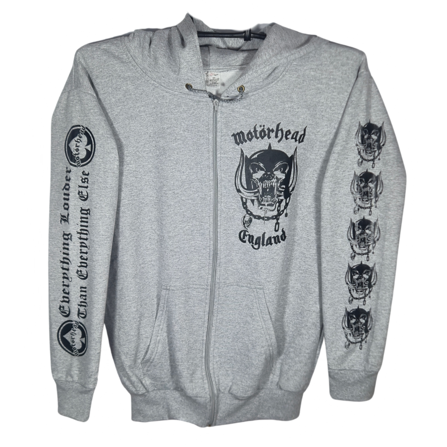 Motorhead - England Sudadera Cierre Gris