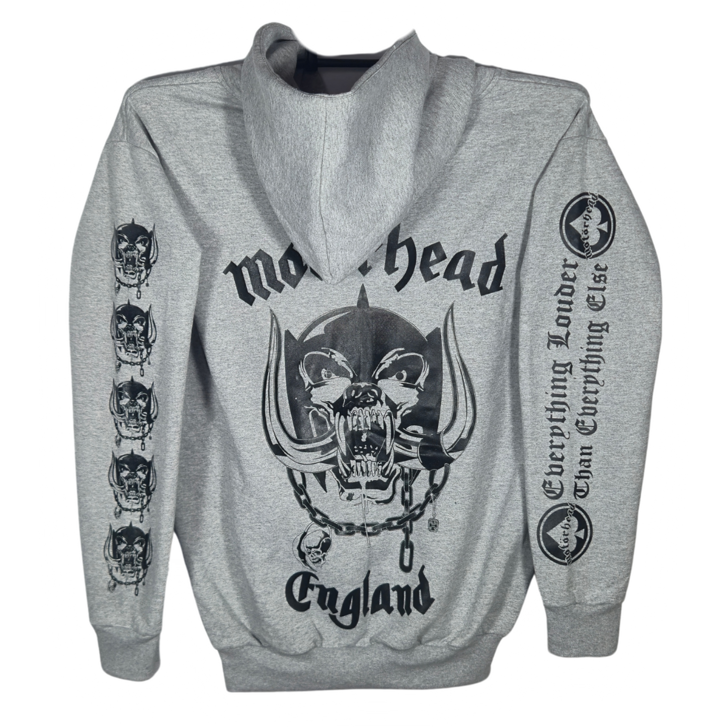 Motorhead - England Sudadera Cierre Gris