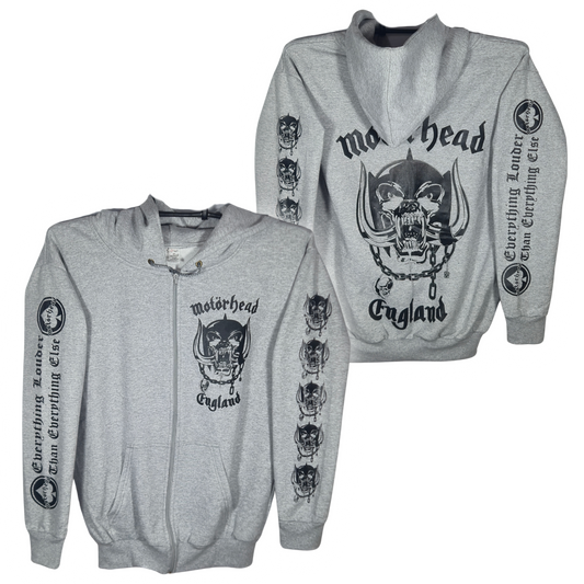 Motorhead - England Sudadera Cierre Gris
