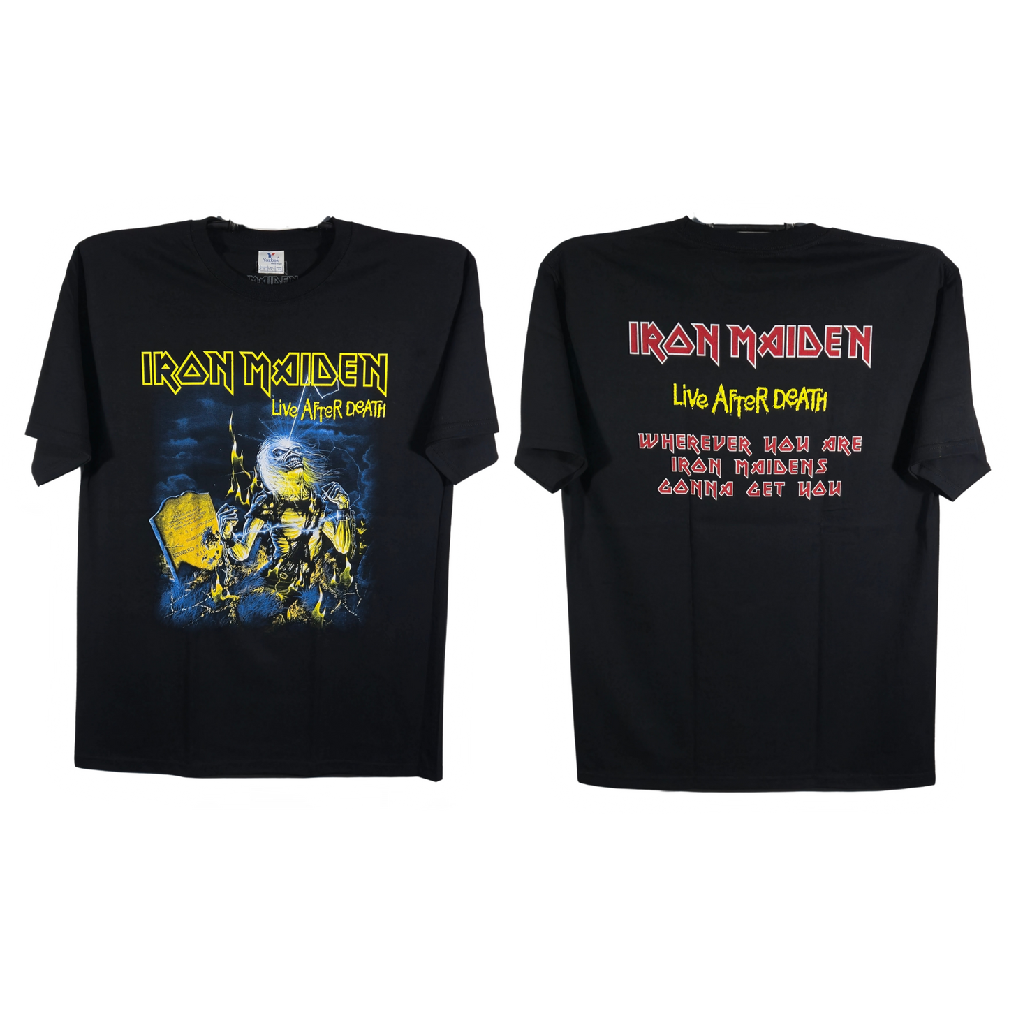 Iron Maiden - Live After Death Playera Manga Corta