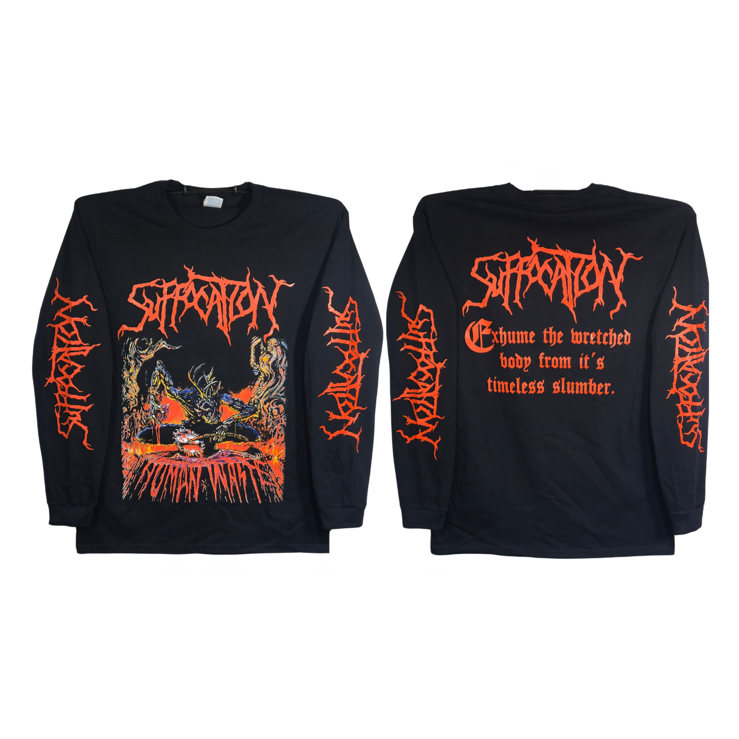 Suffocation - Human Waste Playera Manga Larga