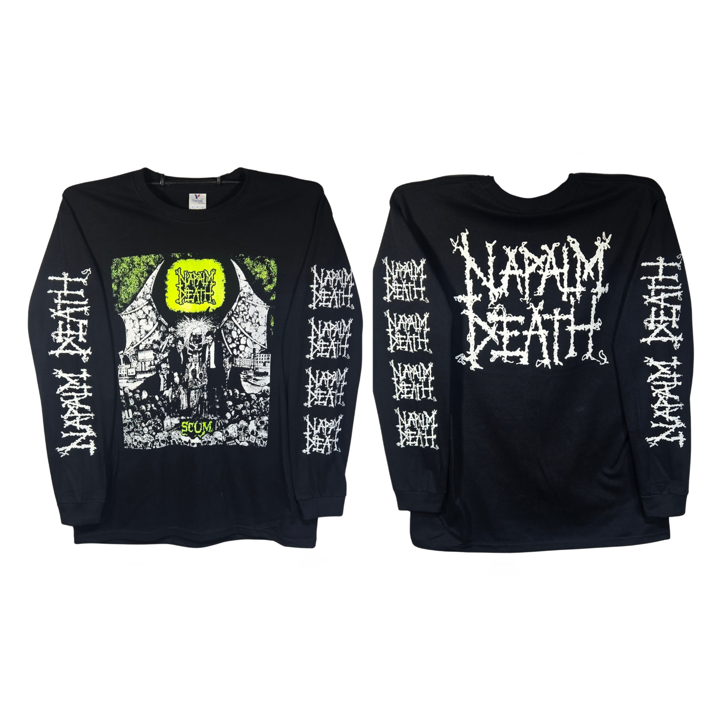 Napalm Death - Scum Playera Manga Larga