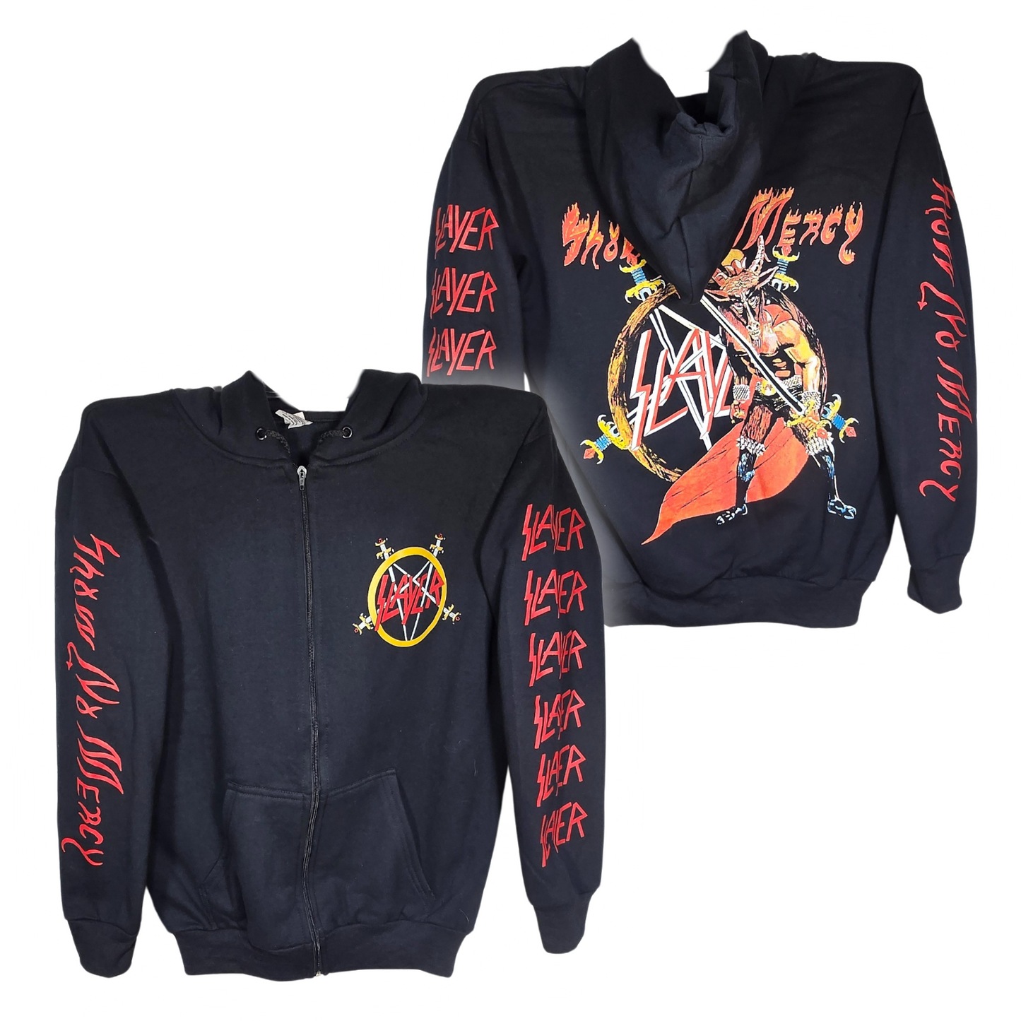 Slayer - Show No Mercy Sudadera Cierre