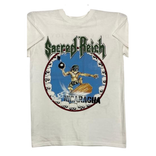 Sacred Reich - Surf Nicaragua Playera Manga Corta Blanca