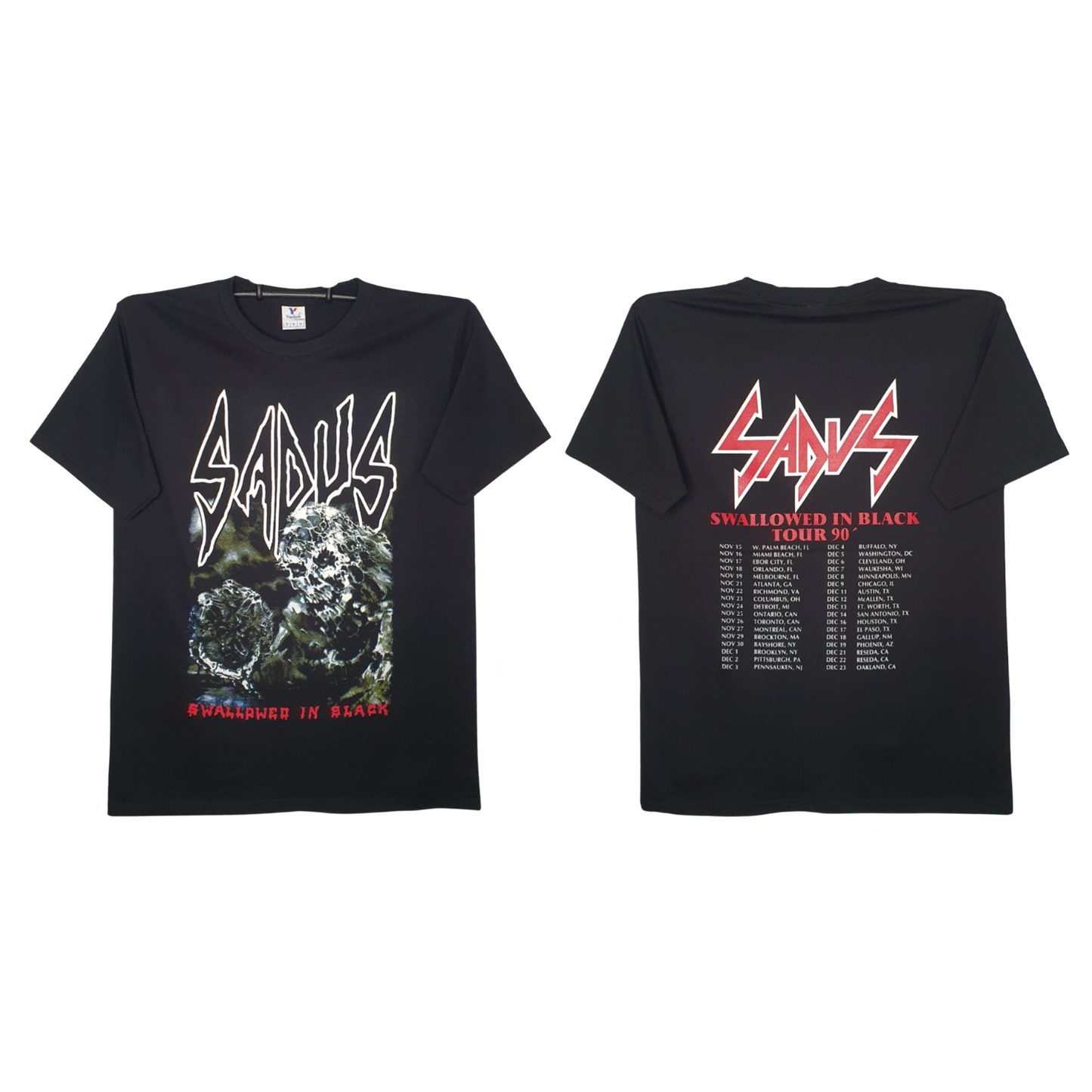 Sadus - Swallowed In Black Playera Manga corta
