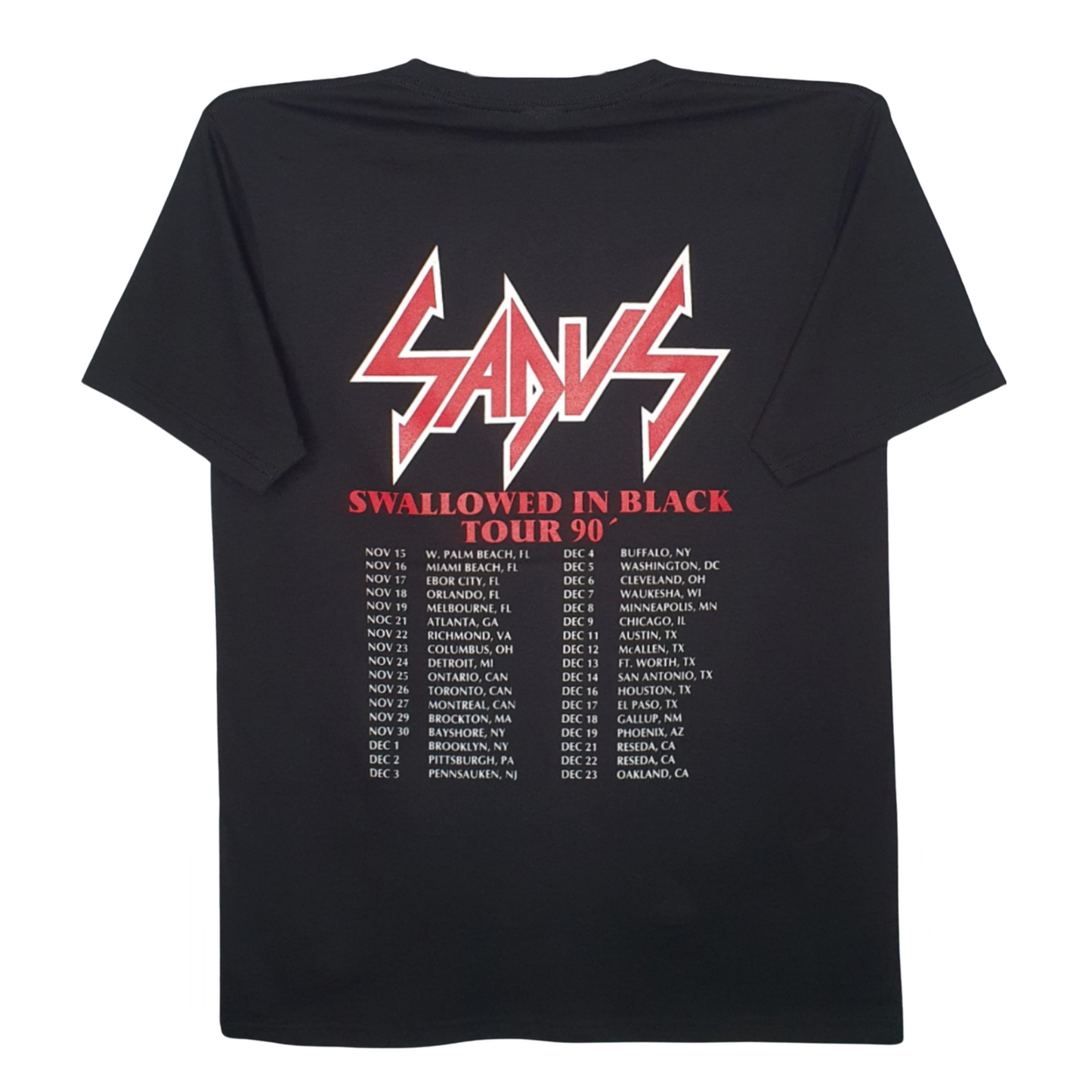 Sadus - Swallowed In Black Playera Manga corta