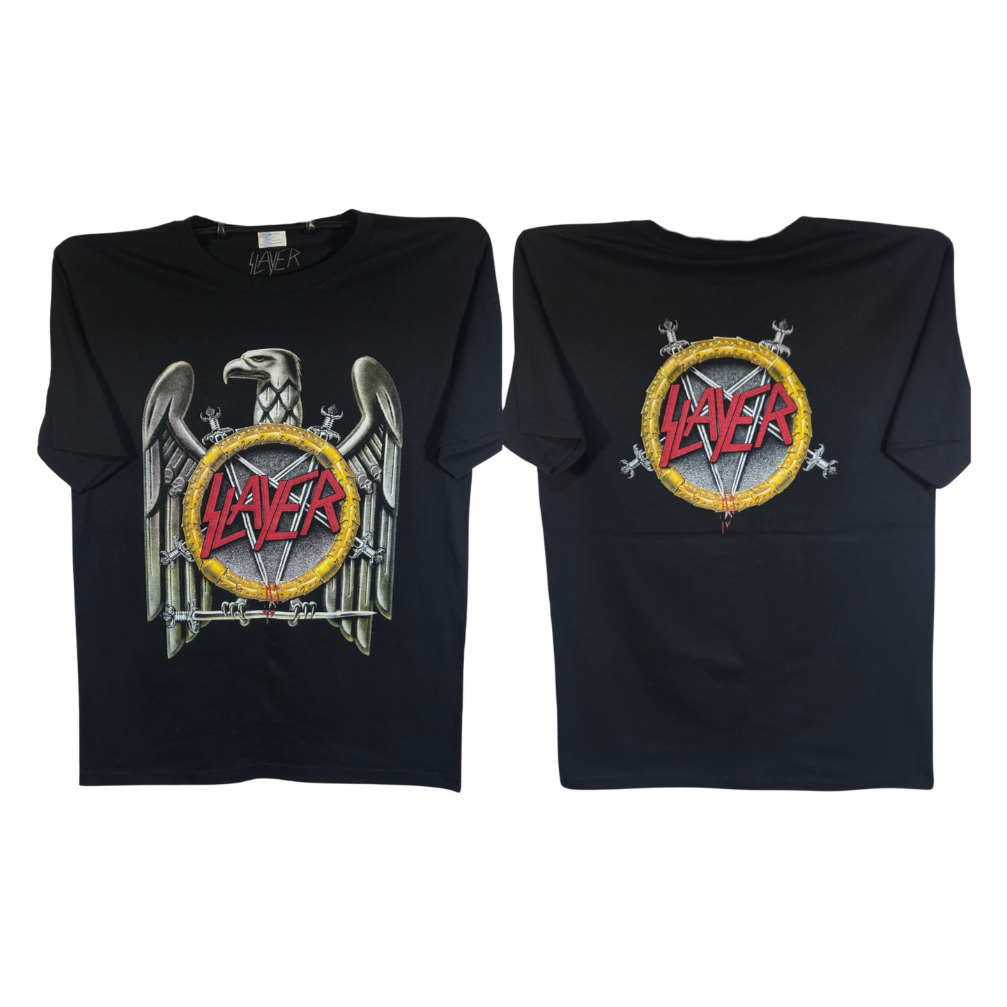 Slayer - Eagle Playera Manga Corta Negra