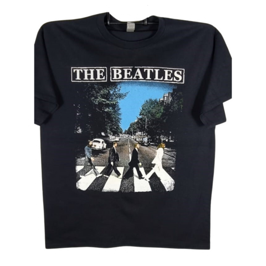 The Beatles - Abbey Road Playera Manga Corta Negra