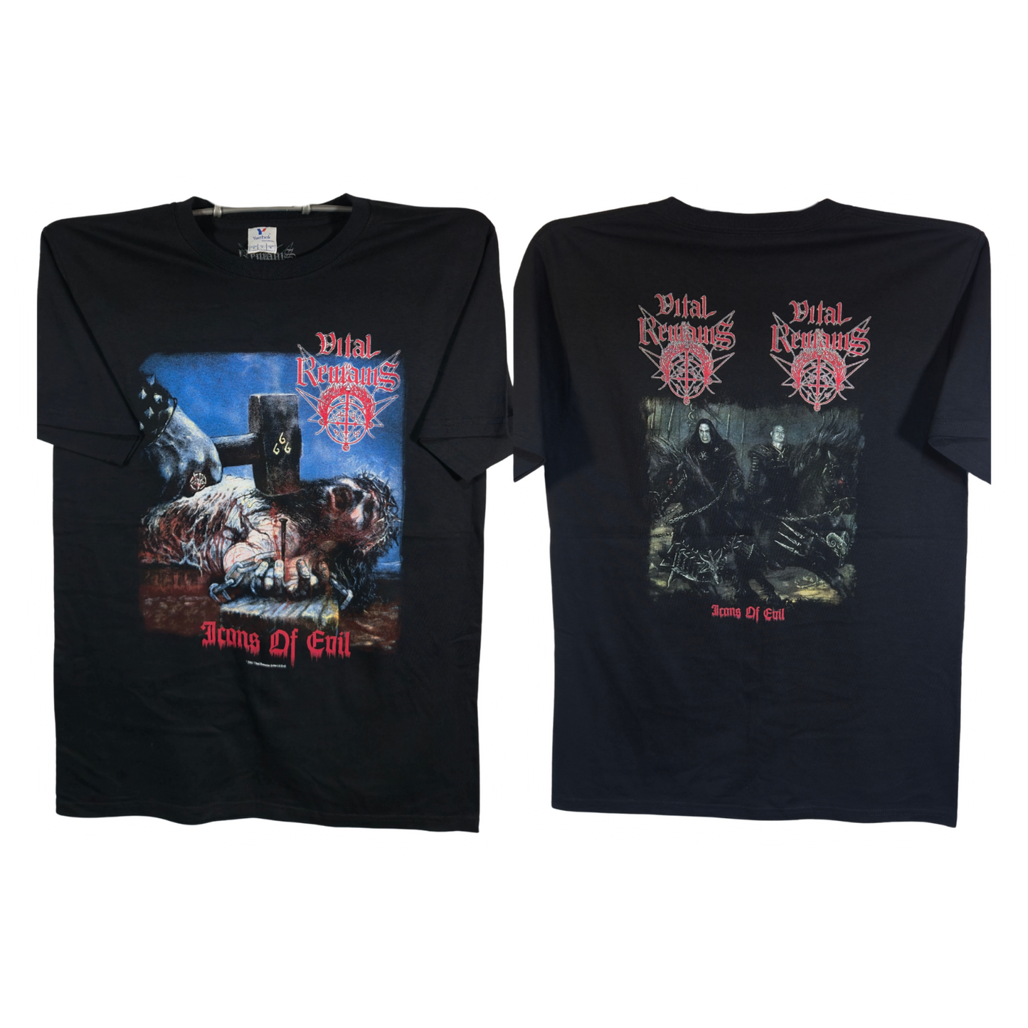 Vital Remains - Icons Of Evil Playera Manga Ciorta