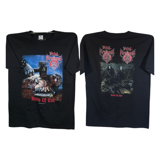 Vital Remains - Icons Of Evil Playera Manga Ciorta