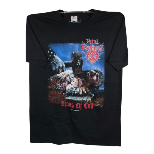 Vital Remains - Icons Of Evil Playera Manga Ciorta