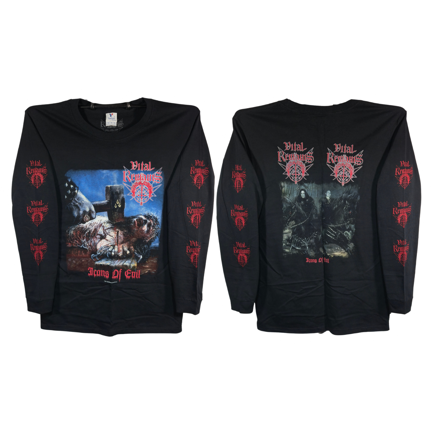 Vital Remains - Icons Of Evil Playera Manga Larga